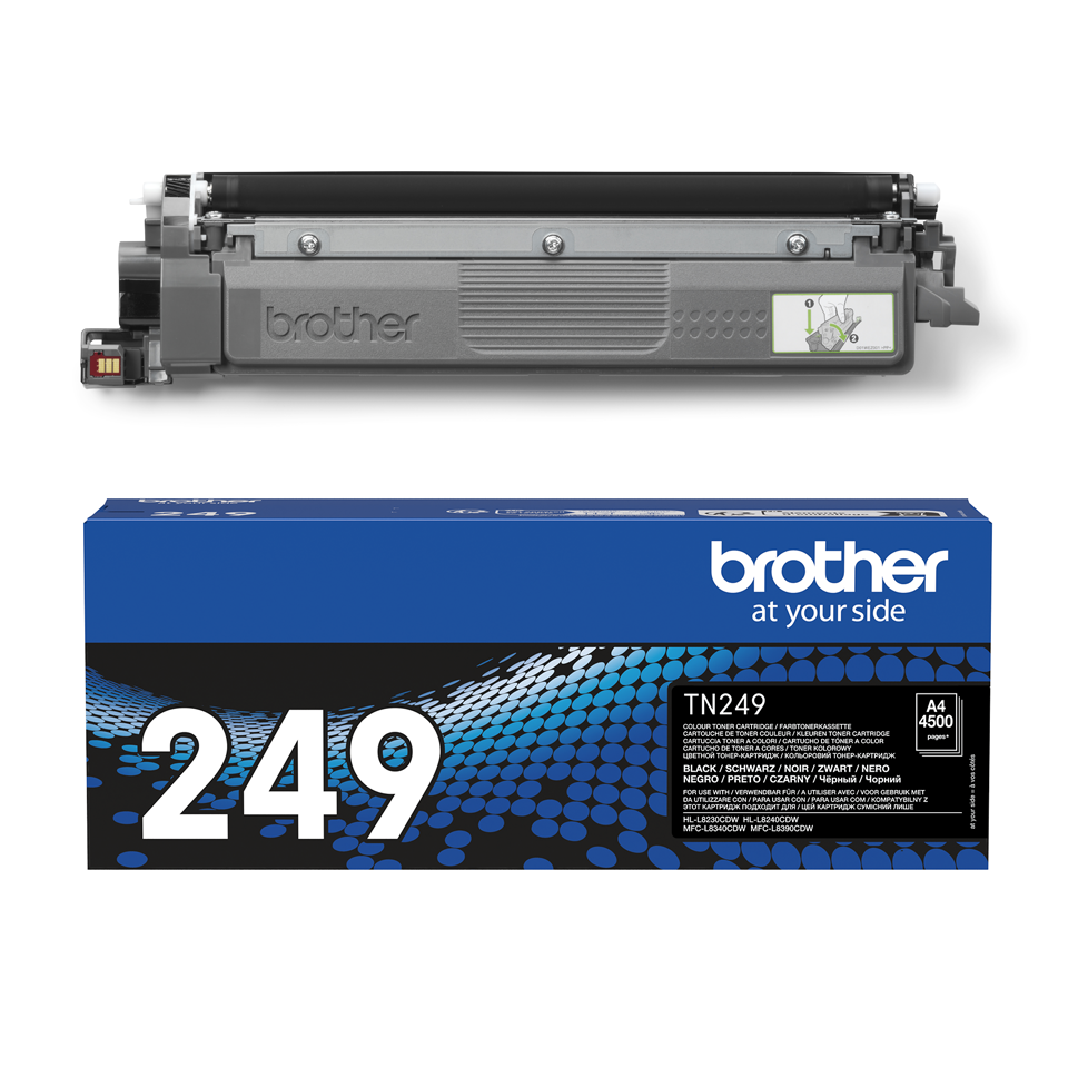 Brother TN-249 Sort toner 4.500 sider original