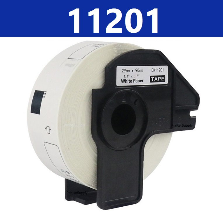 Brother DK-11201 label sort på hvid 29x90 mm - med 400 adresseetiketter
