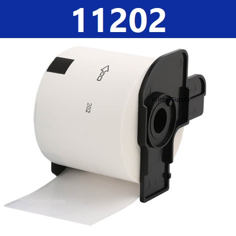 Brother DK-11202 - Sort på hvid - 62 x 100 mm 300 etikette(r) (1 rulle(r) x 300 shipping etiketter - for Brother QL-1050, QL-500, QL-550, QL-560, QL-570, QL-650, QL-710, QL-720, QL-820
