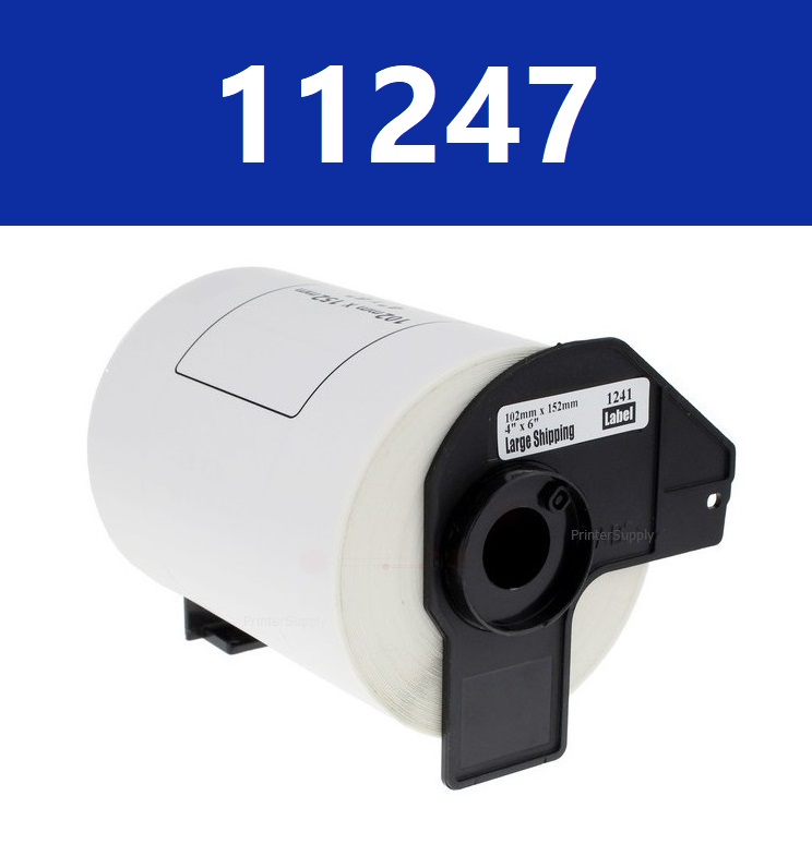 Brother DK-11247 - Sort på hvid - 103 x 164 mm 180 etikette(r) (1 rulle(r) x 180 etiketter - for P/N: US#QL-1060N