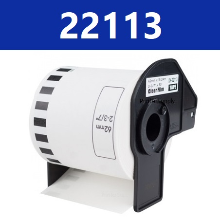 Brother DK22113 endeløs plastiktape 62mm x 15,2m kompatibel