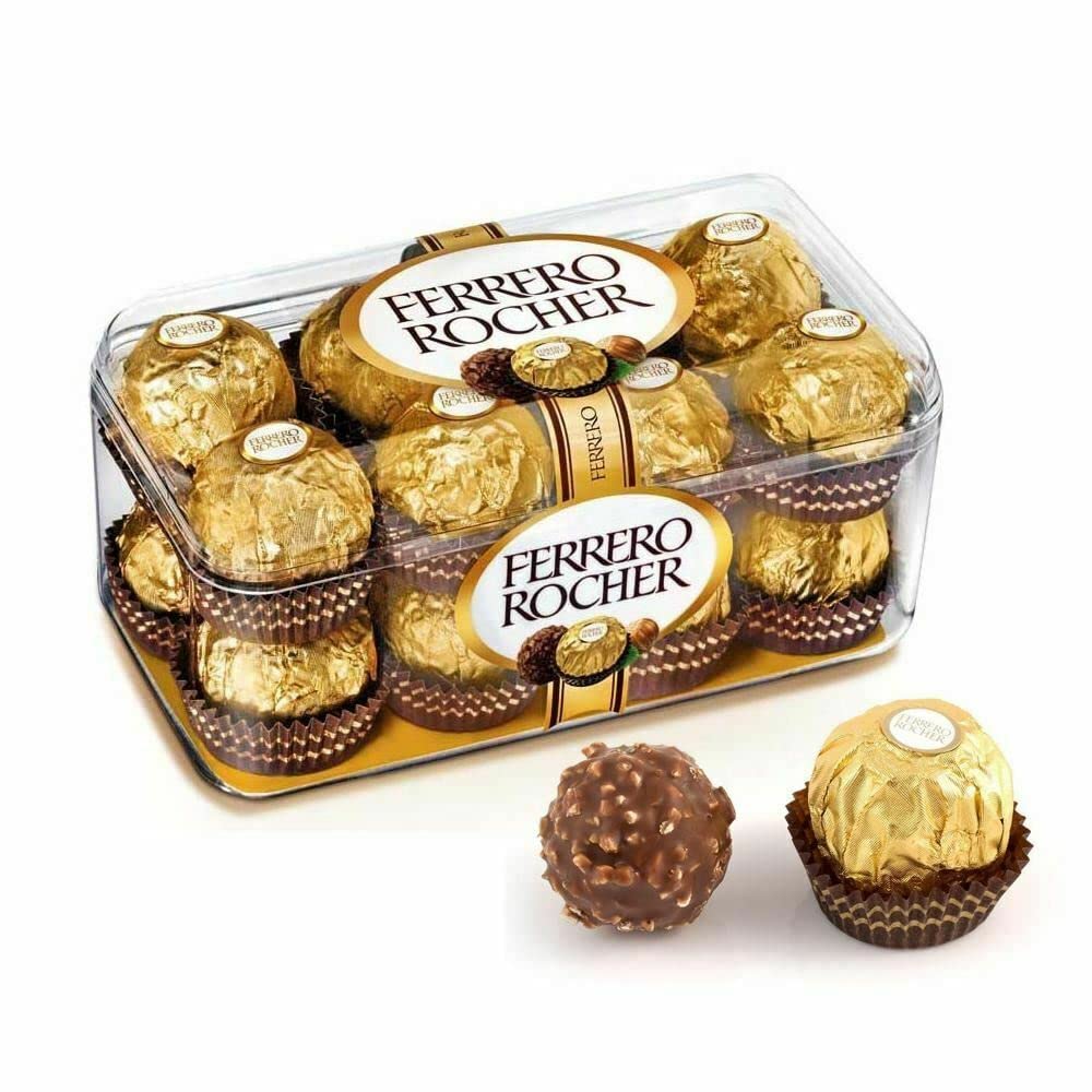 Ferrero Rocher fyldte chokolader 16 stk - 200g