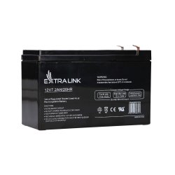 Extralink AGM 12V 7.2Ah - Batterie - 7.200 mAh Blybatterier (VRLA) 7,2 At