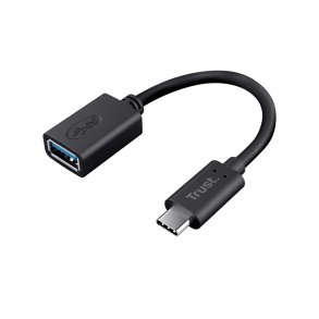 Trust Calyx - USB-C til USB-A adapterkabel (sort)