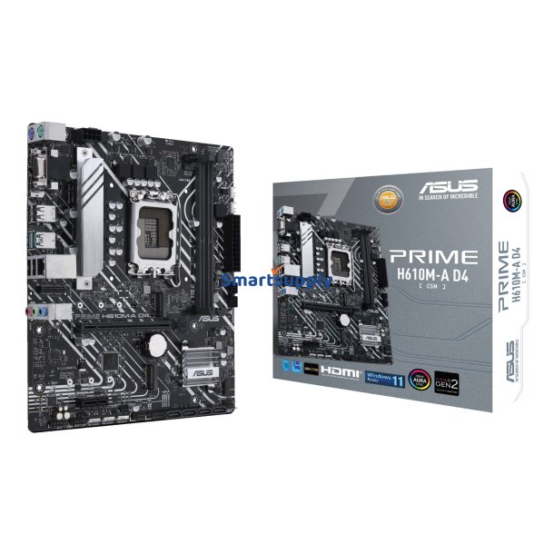 Asus Prime H610m-A D4-Csm Intel H610 Lga 1700 Mikro Atx