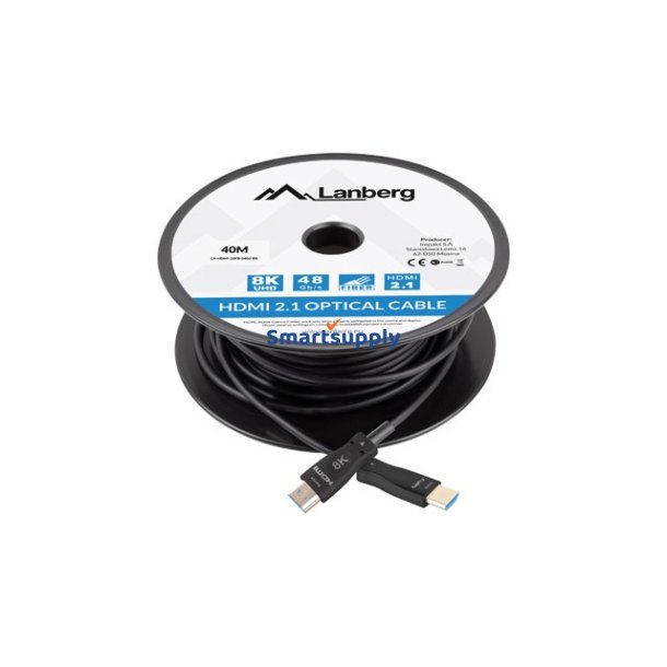 Lanberg Hdmi Kabel M/M V2.1 40M 8K Optisk Aoc