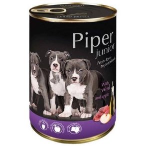DOLINA NOTECI Piper Junior with veal and apple - vdfoder til hunde - 400g