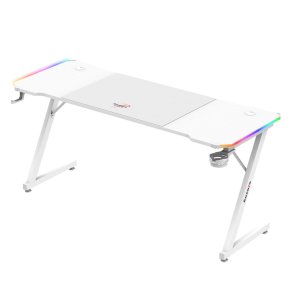 Huzaro Hero 4.8 White RGB - gaming-skrivebord