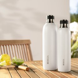 Brita sodaTRIO flaske (1 l; hvid)