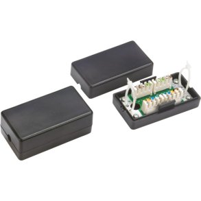 Alantec WTM06 netvrk fordelerskab Cat5e Sort