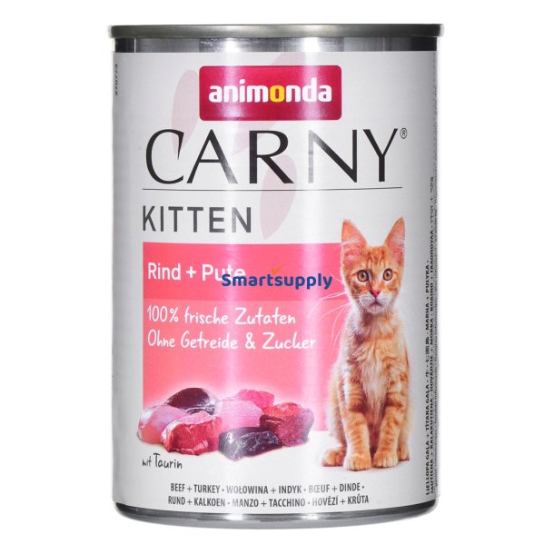 Animonda Carny Kitten Oksekd Kalkun - Vdfoder Til Katte - 400 G