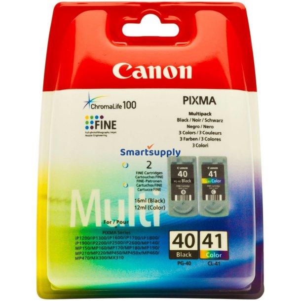 Canon PG-40 / CL-41 Sort + Farve blkpatron original
