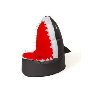 Sako taske puf Shark sort XXL 100 x 60 cm