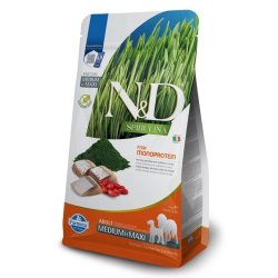 FARMINA N&D Spirulina Herring Adult Med/Maxi - trfoder til hunde -7 kg