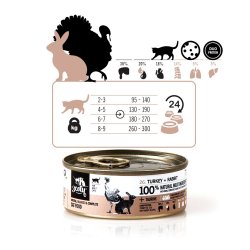 3COTY Turkey with rabbit - vd kattefoder - 80g