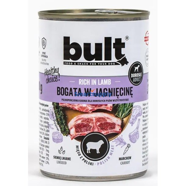 Bult Rig P Lam - Vdfoder Til Hunde - 400 G