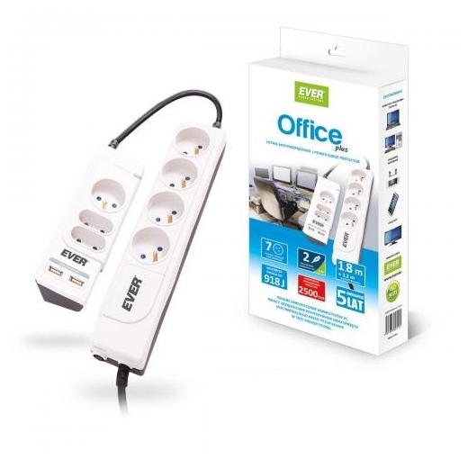 Office Plus oversp�ndingsbeskytter 1,2m + 1,8m T / LZ06-OFP018 / 0000