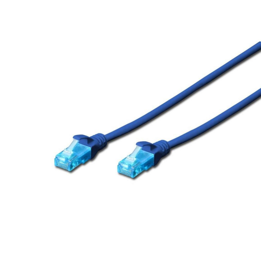 CAT 5e U-UTP patch kabel 0,25m bl�
