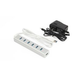 HUB 7x USB3.0 ALU. MED STR�MFORSYNING; Y-3090