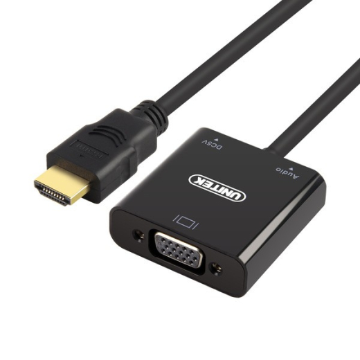 ADAPTER HDMI TIL VGA + AUDIO; Y-6333