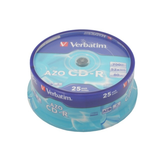 CD-R 52x 700MB 25P CB Azo 43352
