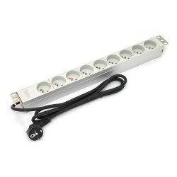 1U aluminium PDU rackmonteret bord 16A 9x stik