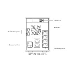 NETYS PE UPS 1500VA/900W 230V/AVR/6XIEC 320,LED,USB