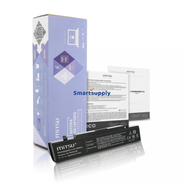 Batteri til Samsung R460, R519 6600 mAh (73 Wh) 10.8 - 11.1 Volt