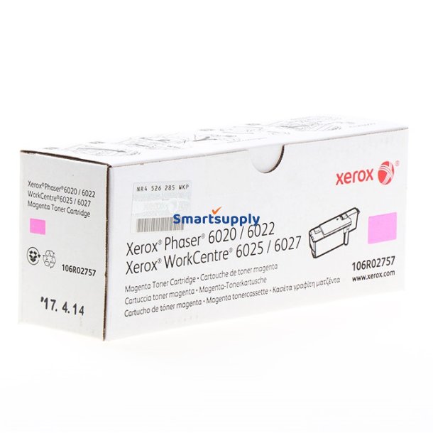 Xerox 106R02757 Magenta toner 1.000 sider original