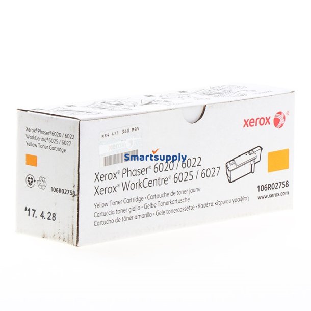 Xerox 106R02758 Gul toner 1.000 sider original