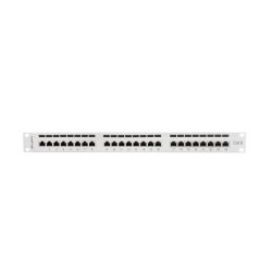 Patch Panel 24 Port 1U Cat.6 gr� sk�rm