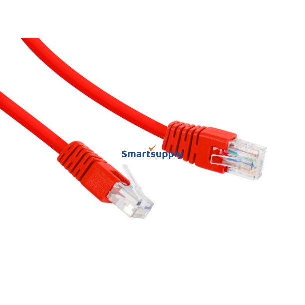 Patchkabel Cat.6 UTP 0.25m r�d