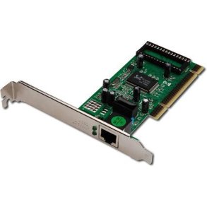 PCI-netv�rkskort til Gigabit 10/100/1000Mbps, Low Profile