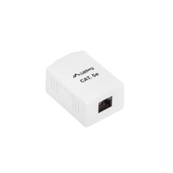 Overflademonteret boks 1x RJ45 Cat.5E hvid