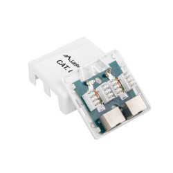 Overflademonteret boks 2x RJ45 Cat.6 hvid