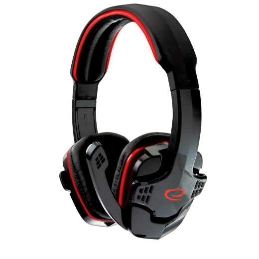HEADSET MED MICROFON TIL SPILLERE RAVEN RED