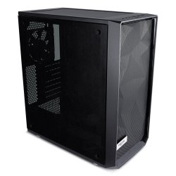 Meshify C Blackout Tempereret Glas 2.5'/3.5' drevkaptitet uATX/ATX/ITX
