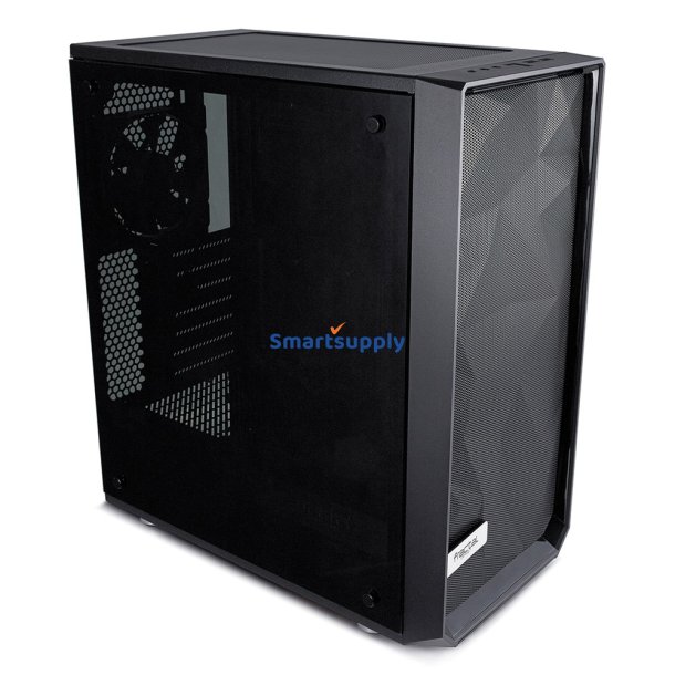 Meshify C Blackout Tempereret Glas 2.5'/3.5' drevkaptitet uATX/ATX/ITX