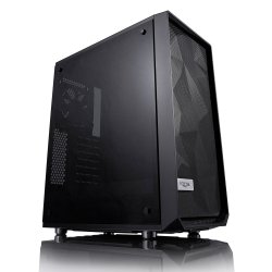Meshify C Blackout Tempereret Glas 2.5'/3.5' drevkaptitet uATX/ATX/ITX