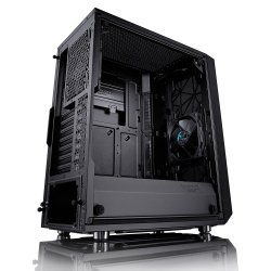 Meshify C Blackout Tempereret Glas 2.5'/3.5' drevkaptitet uATX/ATX/ITX