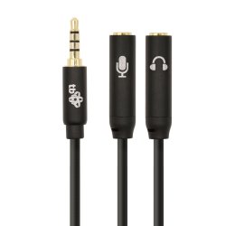 Adapter 3,5mm MiniJack-2x3,5mm MiniJack M/F