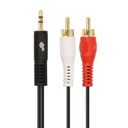 Kabel 3,5mm MiniJack -2x RCA M/M 1,5m