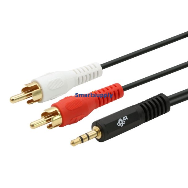 Kabel 3,5mm MiniJack - 2x RCA M/M 2,5m