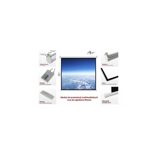 En elektrisk sk�rm 16: 9 119 " med fjernbetjening 264x147cm FS-119 16 9
