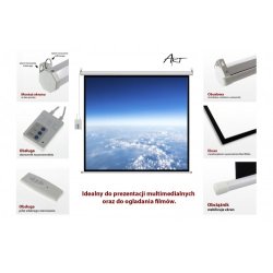 Elektrisk sk�rm 100 tommer FS-100 4:3 203x152 cm med fjernbetjening