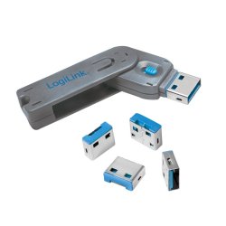 USB port blocker 1x n�gle 4x l�se