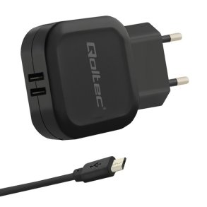 Netv�rksoplader 17W | 5V | 3.4A | 2xUSB + Micro USB-kabel