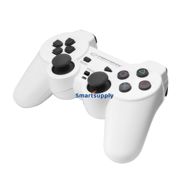 GAMEPAD PS3/PC USB TROOPER HVID/SVARTE
