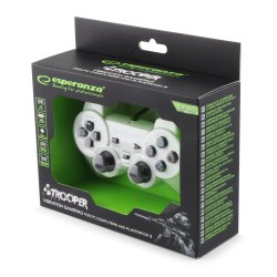 GAMEPAD PS3/PC USB TROOPER HVID/SVARTE