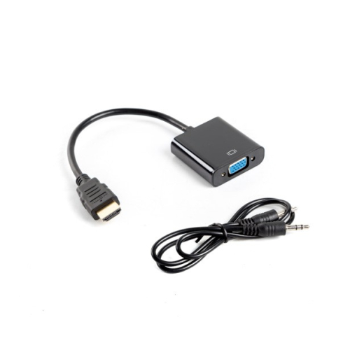 HDMI-A (M) -> VGA (F) + audioadapter p� kabel